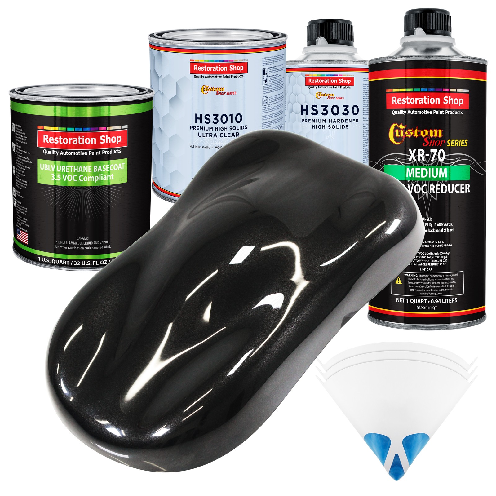 Black Diamond Firemist Prem Quart Low VOC Urethane Basecoat Auto Paint Kit