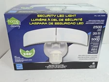 Home Zone 710080 Wide Adjustable Motion Activated LED Outdoor Security Light