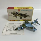 Vintage Dinky Toys 722 Hawker Harrier Blue & Green In Original Box With Leaflet