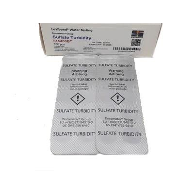 Accurate Water Analysis Testing Sulphate Turbidity 100 Tablets Blister Pack