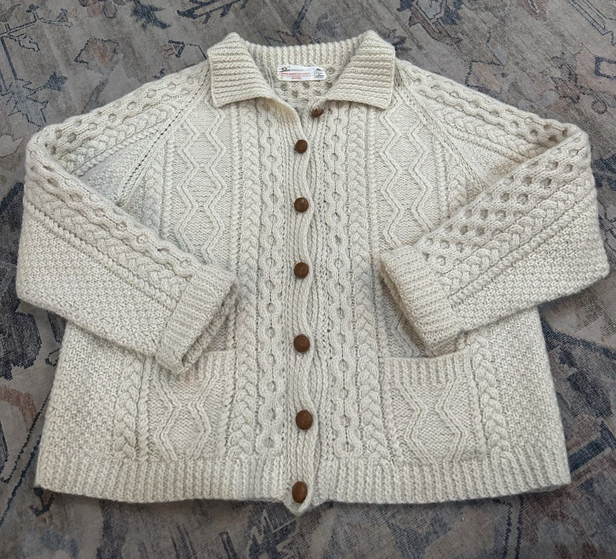 Inverallan 3A Lumber Cardigan A Hand-knitted Garment From Ireland Inverallan 3A Lumber Cardigan A Hand-knitted Garment From Ireland