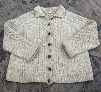 Inverallan 3A Lumber Cardigan A Hand-knitted Garment From Ireland
