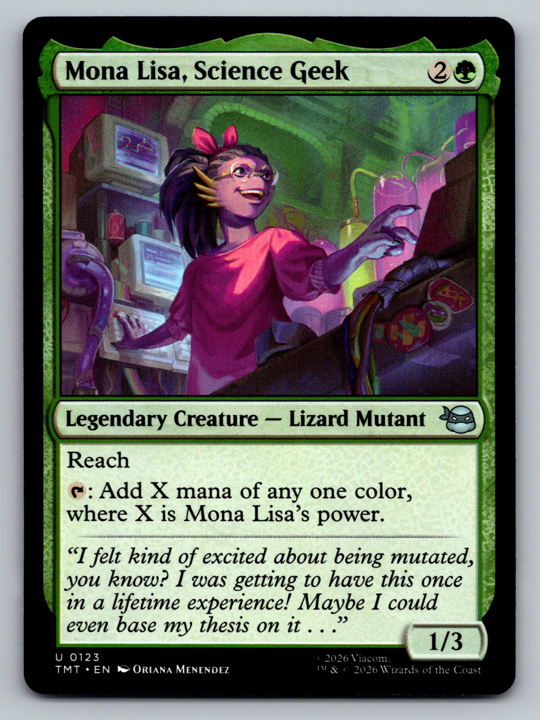 Mona Lisa, Science Geek U 0123 Teenage Mutant Ninja Turtles Regular