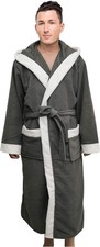 Qomfy Men’s Hooded Style Designer Dressing Gown Bathrobe, Housecoat Loungewear