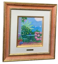 Denis Paul Noyer " Evening " Acrylic Painting Autograph Size H 23.2 x W 18.1 in