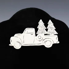 NATIVE AMERICAN NAVAJO STERLING SILVER TRUCK PIN BY LUCILLE PLATERO