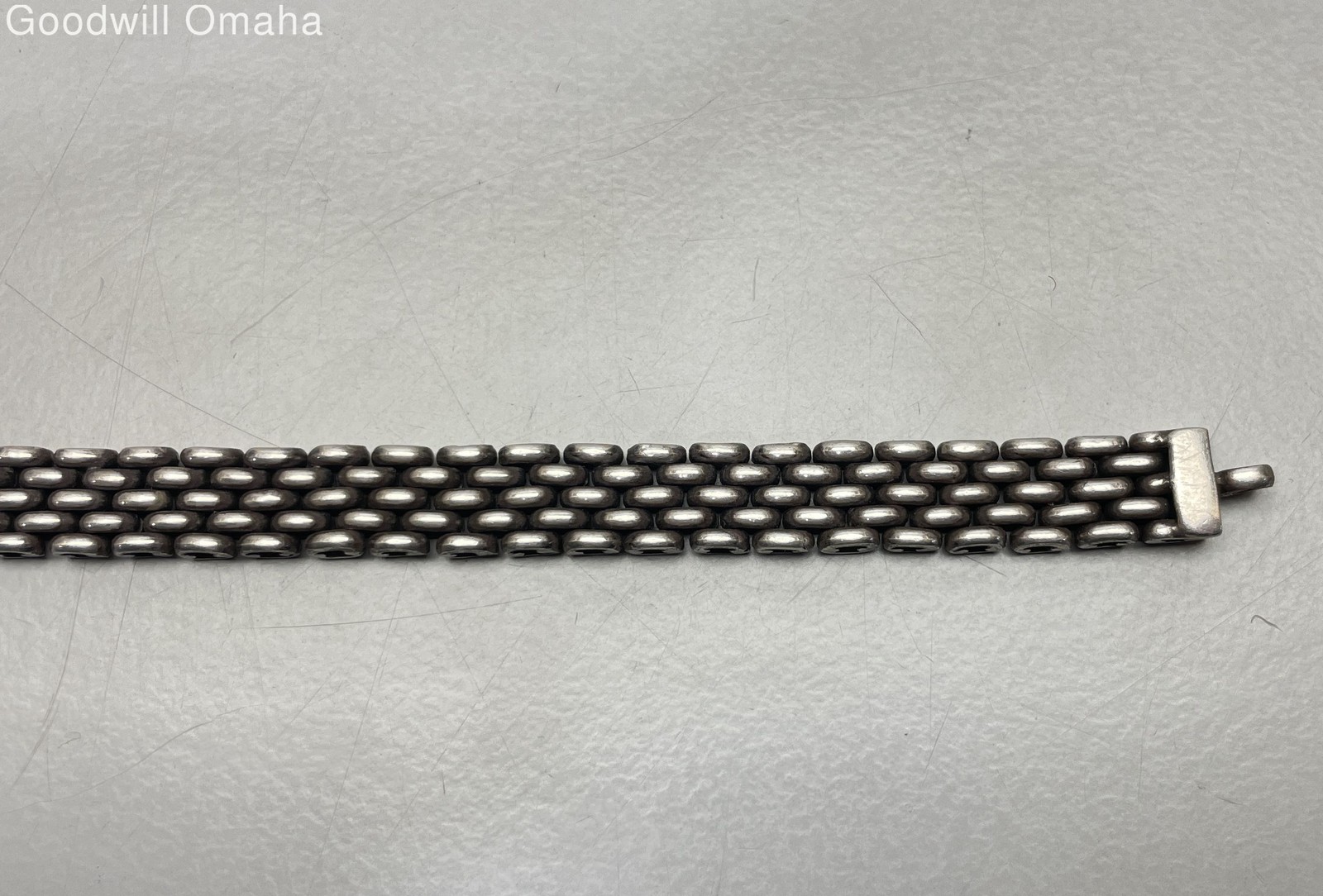 Sterling Silver Heavyweight Interlocking Mesh Lin… - image 6