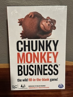 Chunky Monkey Business Game the Wild Fill-In-The-Blank Game Spin Master