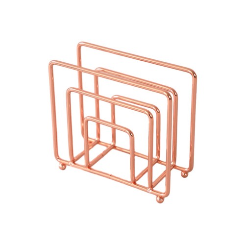 Contemporary Metal Napkin Holder for Countertops Modern Paper Dispenser - Picture 7 of 16
