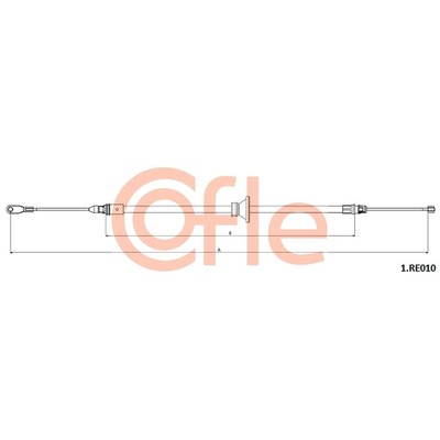1x ORIGINAL  Cofle Seilzug, Feststellbremse für Renault TRAFIC II Kasten