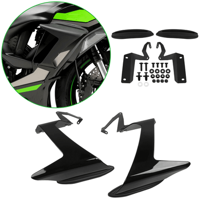 For Kawasaki Ninja ZX-6R 2024-2025 Front Fairing Winglets Beak