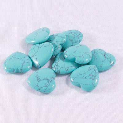 100pcs Artificial Turquoise Stone Healing   Gemstone Reiki for Home Decor *vy