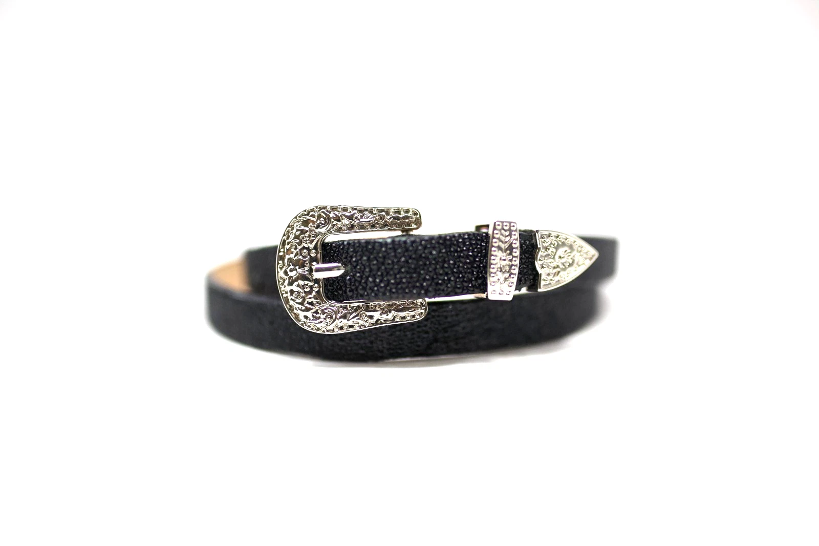 Stingray Hat Band, Exotic Leather Hat Band, Toquilla, (1/4'') Western Hat Band