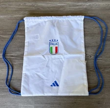 Adidas FIGC Italy Italia Drawstring Cinch Bag New Soccer Backpack