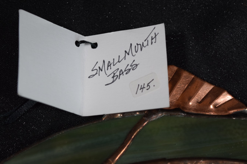 Difícil de Encontrar Bajo Smallmouth Vidrieras y Cobre Ventana Atrapasol Colgante de Pared Raro - Imagen 6 de 9