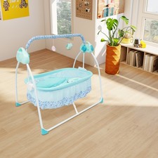 Auto-Swing Electric Baby Crib Cradle Newborn Bassinet Sleep Bed Infant Bluetooth