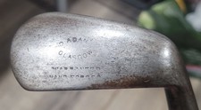 Antique Vintage D. Adams Glasgow Smooth Face Hickory Wood Shaft Golf Club