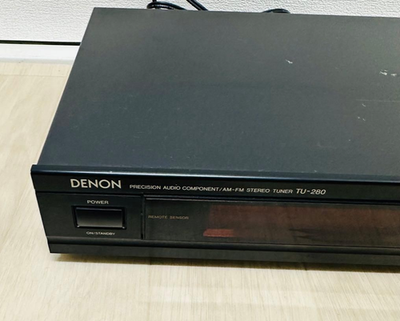 Denon TU-280 AM/FM Stereo Tuner Digital AC100V 50/60Hz Black 1992 Denon TU-280 AM/FM Stereo Tuner Digital AC100V 50/60Hz Black 1992