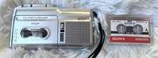 SONY M-670 MICROCASSETTE CORDER CLEAR VOICE PLUS VOR Silver 450mW DC3V