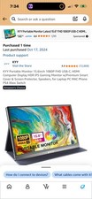 KYY 15.6-inch Type-C FHD 1920 x 1080p Monitor Portable Monitor - Gray