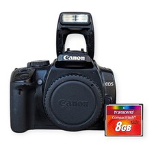 Canon EOS Rebel XTI Black DSLR Camera Body Only Tested Works No Charger