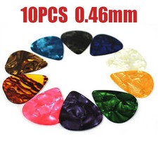 10X Guitar Pick Picks Plectrum Celluloid Electric Smooth Acoustic Bulk 0.46mm US