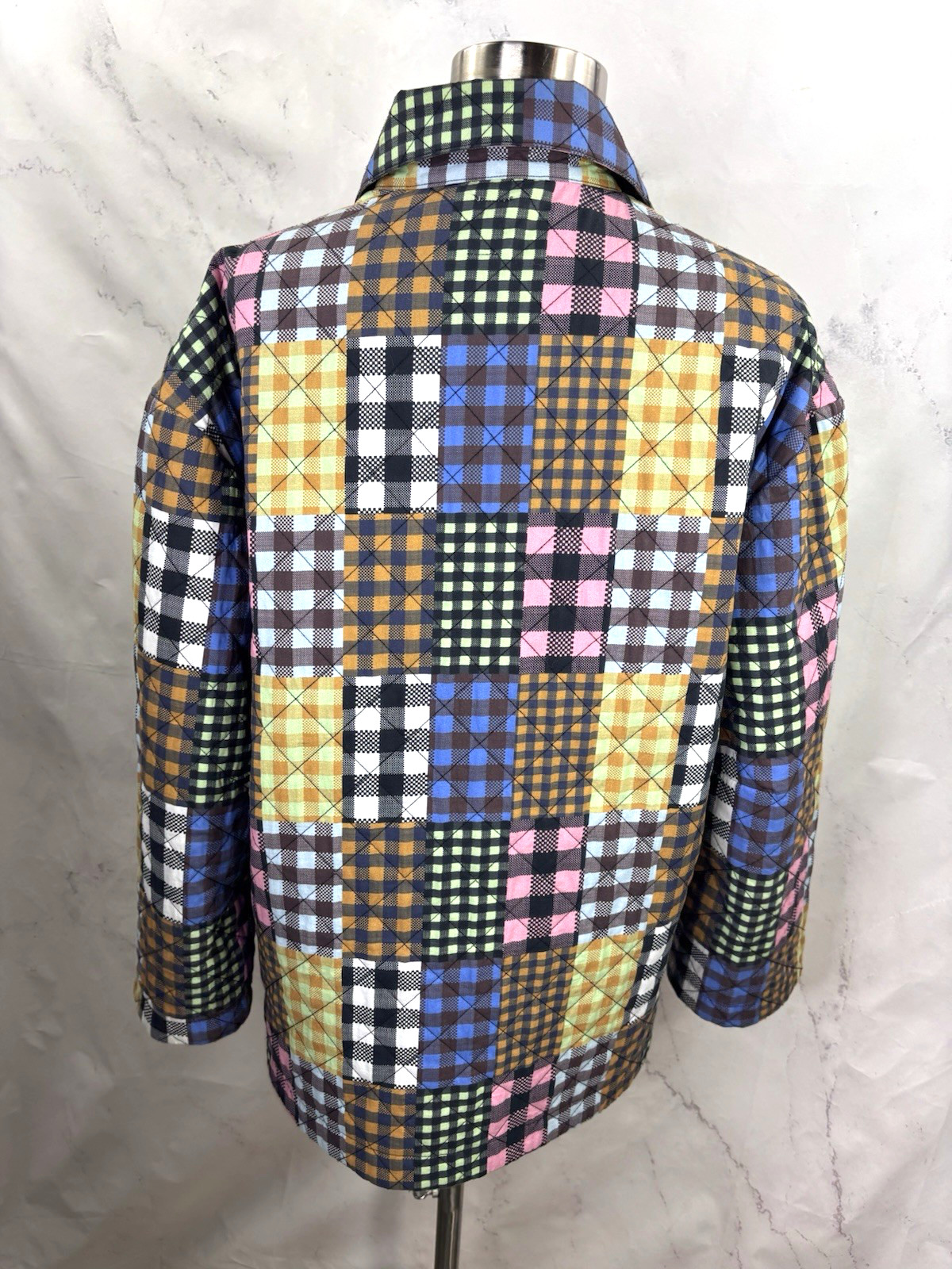 Beck Patchwork Chore Jacket M Quilted Cottagecore… - image 2