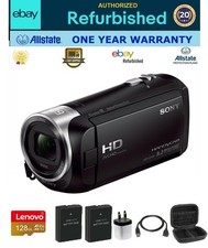 Sony Handycam HDR-CX405 HD Case 128GB Camcorder Bundle    eBay Refurbished EX 