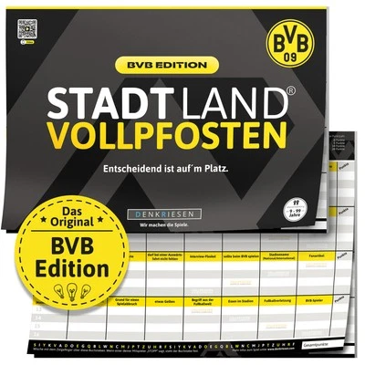 DENKRIESEN Stadt Land VOLLPFOSTEN - BVB Edition - Borussia Dortmund Fanartikel