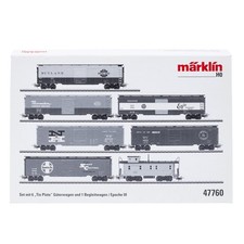 Marklin H0 47760. Set vagones USA tinplate + caboose. NUEVO