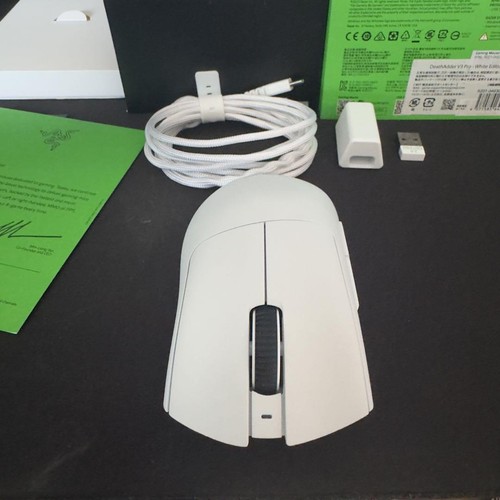 Razer DeathAdder V3 Pro Wireless Gaming Mouse White Near Mint - 第 5/7 張圖片