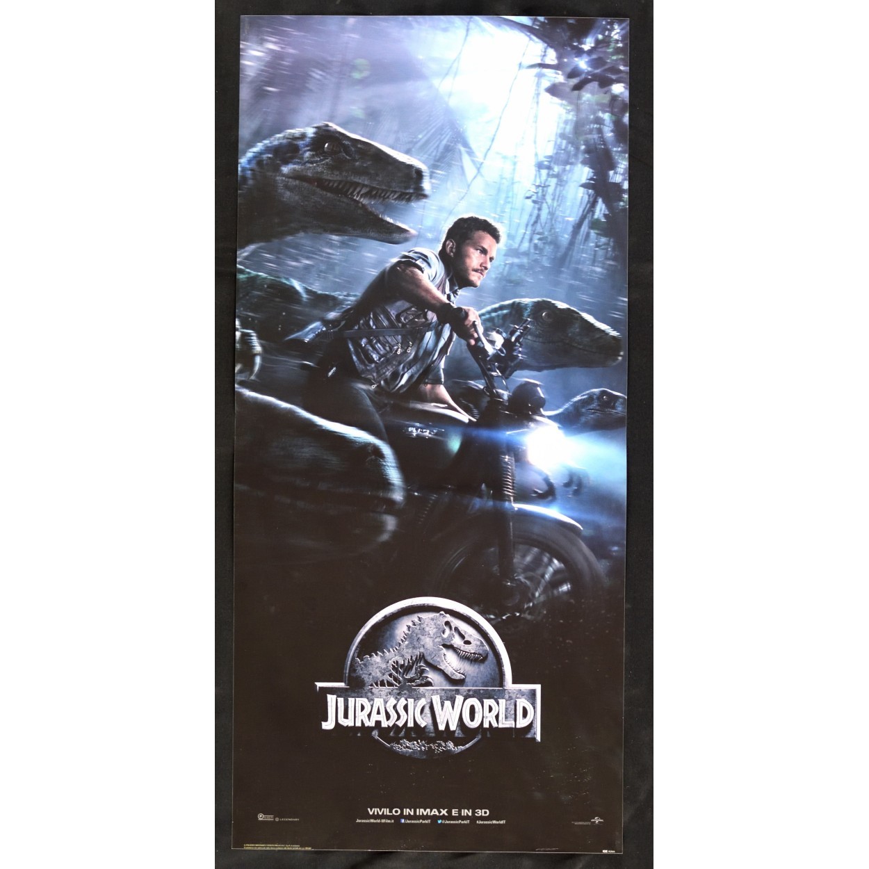 Locandina originale film Jurassic World (2015) - Regia di Colin Trevorrow