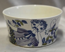 Vintage Figgjo Handled Bowl Lotte Turi Design Norway Man Reclining