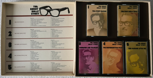 THE BUDDY HOLLY STORY - 5 X CASSETTE BOX SET - 1975 -TC-CSM 301/302/303/304/305 - Picture 5 of 6