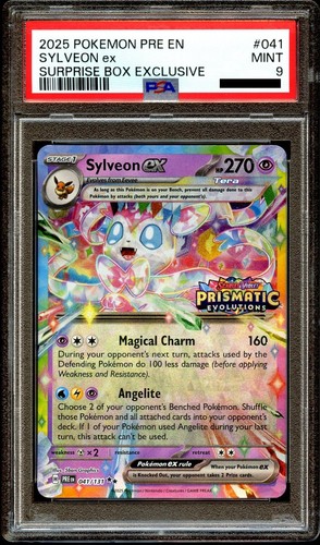 Tarjeta Pokémon PSA 9 COMO NUEVA Sylveon Ex 041/131 CAJA SORPRESA PROMOCIÓN EXCLUSIVA - Imagen 2 de 2