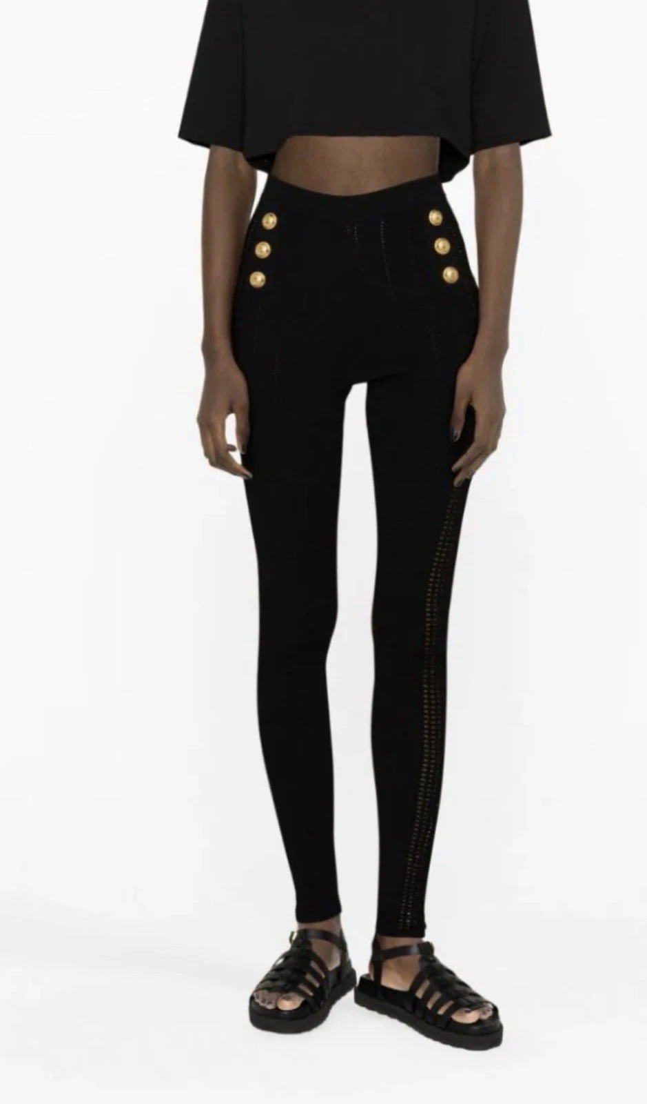 Balmain — Balmain Knit Leggings - Size 38 French