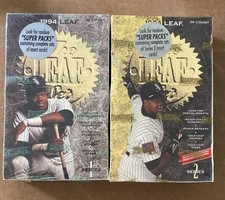Lof of (2) 1994 Baseball MLB Leaf Series 1 & Series 2 Sealed Box