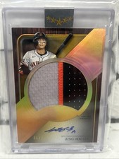 2025 Topps Five Star Jung Hoo Lee Jumbo Prime Patch Auto Gold /10 Giants
