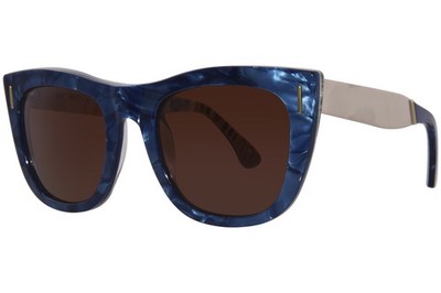 RetroSuperFuture Gals Prospettiva-2DM B4T1 Sunglasses Blue/Brown Lenses 52mm