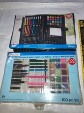MANY ITEMS MISSNG* CREATOLOGY 100 PC ART LOT MARKERS CRAYONS PENCIL PAINT PIECE
