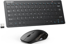 Teclado y Ratón Inalámbricos Mini 2.4G Sile...