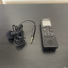 Olympus VN-541PC Digital Voice Recorder Black Clip On Lavalier Microphone
