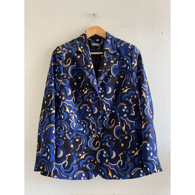 Basler Blazer floral blazer single breasted size 16 Preppy Office 