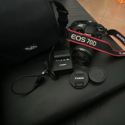 Canon EOS 70D DSLR-Kamera Set EF-S 18-135mm IS STM 20,2MP Schwarz USB