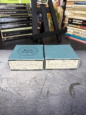 National Archives Microfilm Reels Lot 2 Passenger Lists New Orleans 1833-1836
