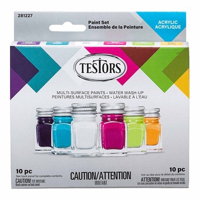 Testor Corp. Acrylic Paint 6 Piece Set Trend TES281227 Plastics Paint Acrylic