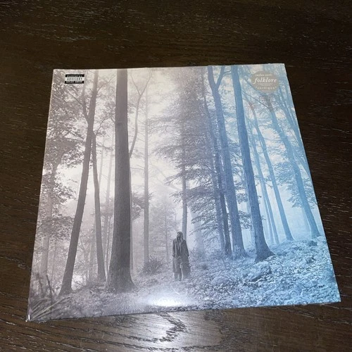 Taylor Swift Folklore Beige "In the Trees" Vinyl 2LP / COVER IS DAMAGED