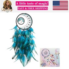 Cyan Blue Dream Catchers, Dream Catcher Tree of Life Wall Decor for Bedroom, ...