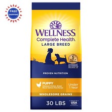 Puppy Dry Dog Food Large Breed Wholesome Grains Chicken Oatmeal Salmon 30 Pound 3.50 per pound