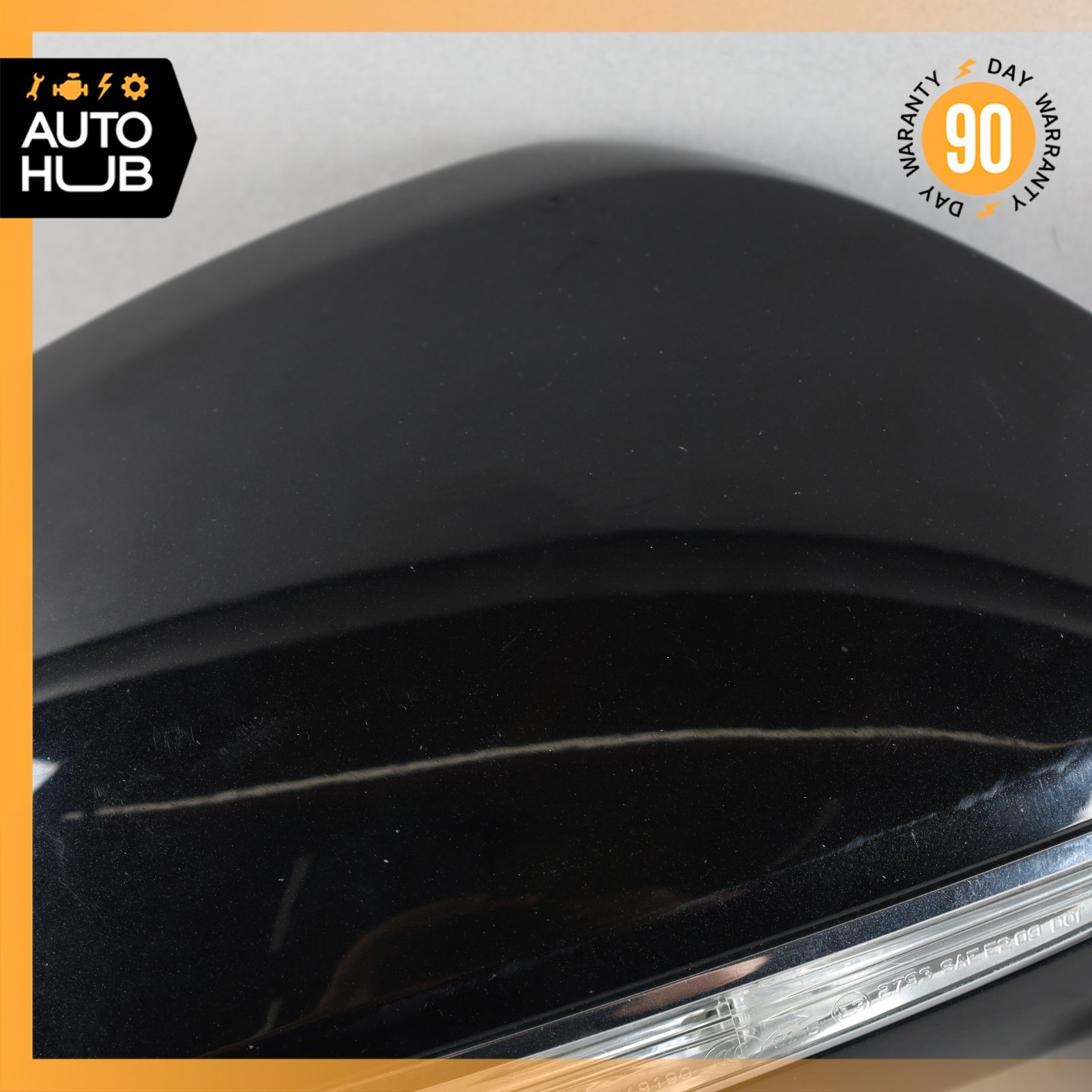 14-18 Bentley Flying Spur Right Side Rear View Door Mirror Black 4W1857410A OEM